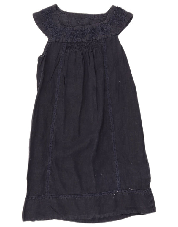 Zara Robe trapèze sans manches pour femme UK 12 Bleu marine moyen