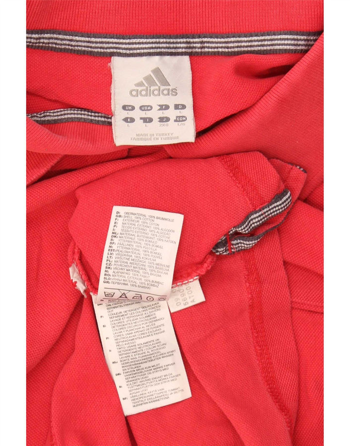 Adidas Polo Homme Grand Rouge Coton
