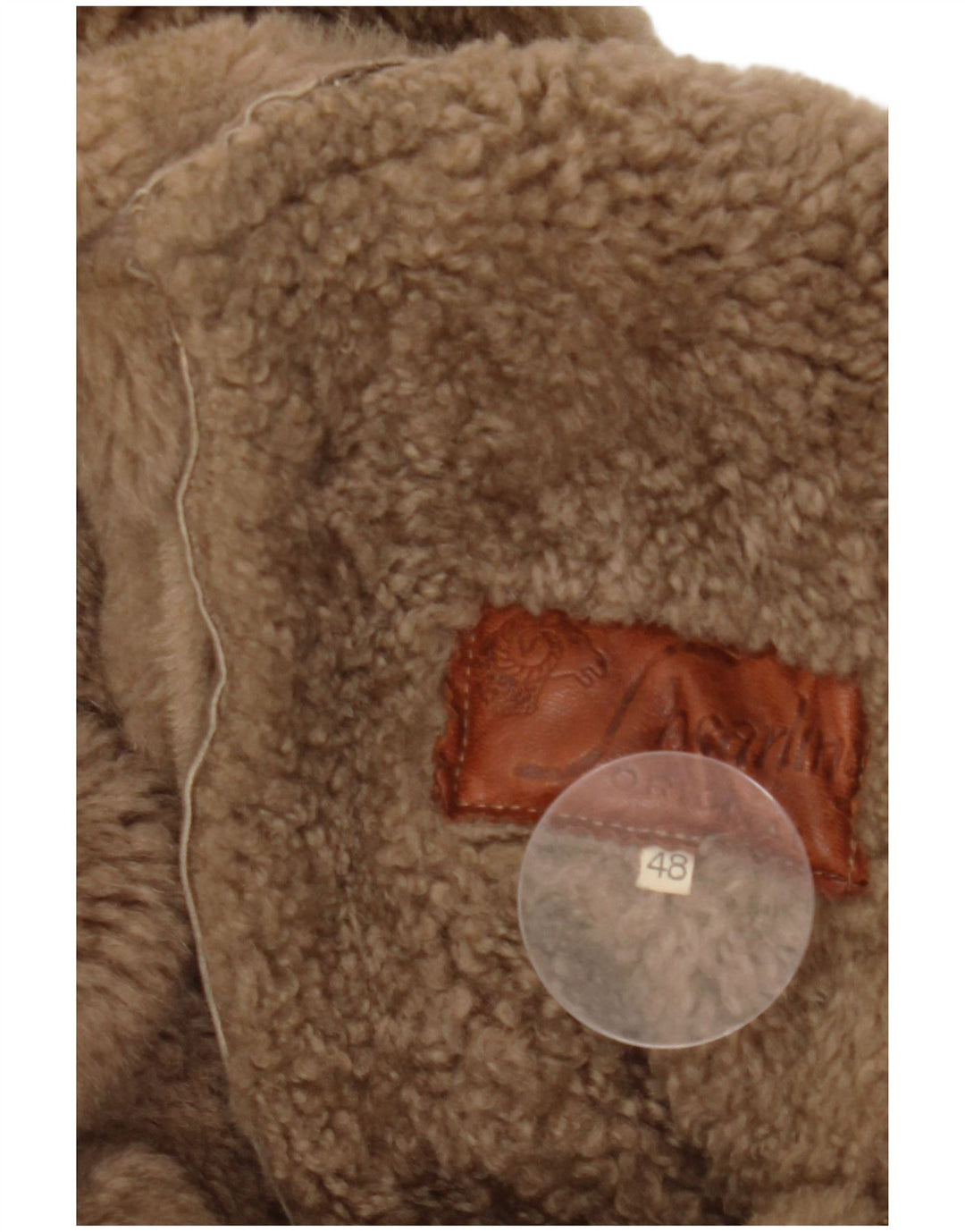 SHEARLING Manteau à capuche en peau de mouton pour femme IT 48 XL Marron