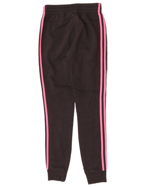 Adidas Pantalon de survêtement pour femme Joggers UK 4/6 XS Noir Coton
