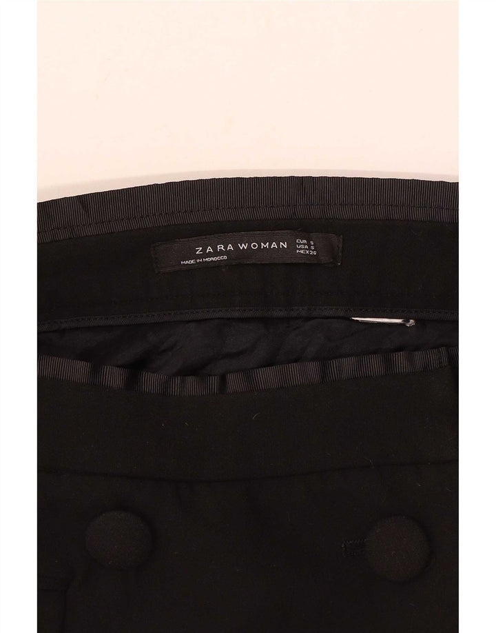 Zara Femme Wrap Mini Jupe Petit W26 Noir