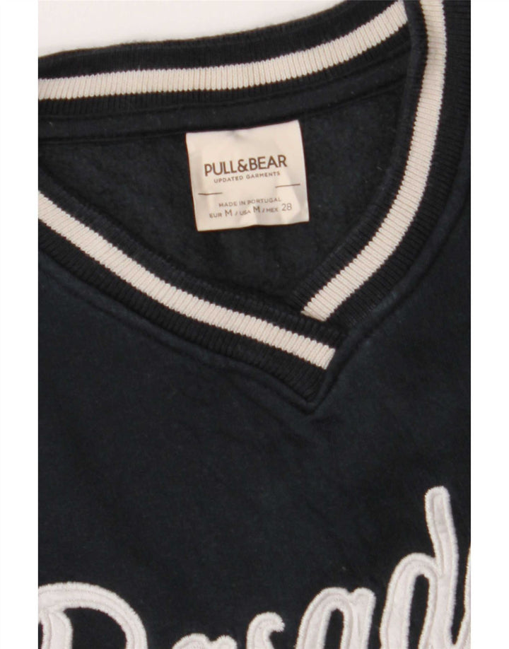 Pull & Bear Sweat-Shirt Pasadena Homme Bleu Marine Moyen Colourblock