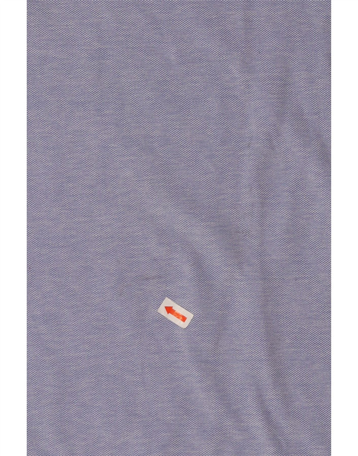 Massimo Dutti Polo coupe décontractée pour homme en coton bleu moyen