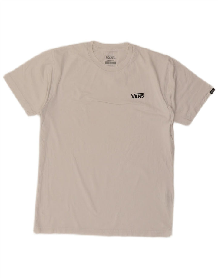 Vans T-shirt coupe classique pour hommes, petit, en coton blanc