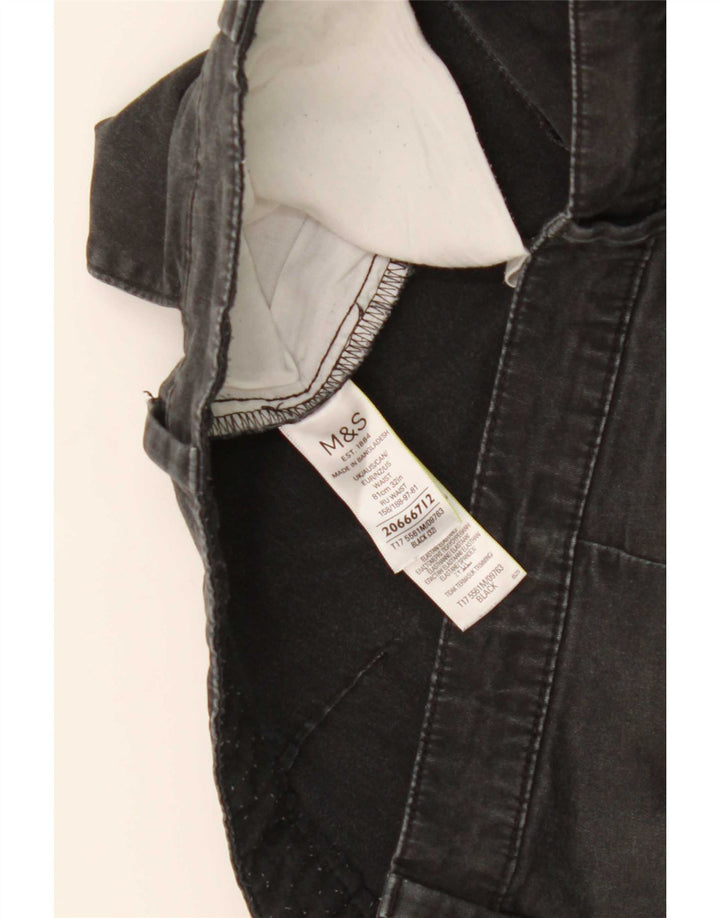 Marks & Spencer Short Chino Homme W32 Coton Noir Moyen