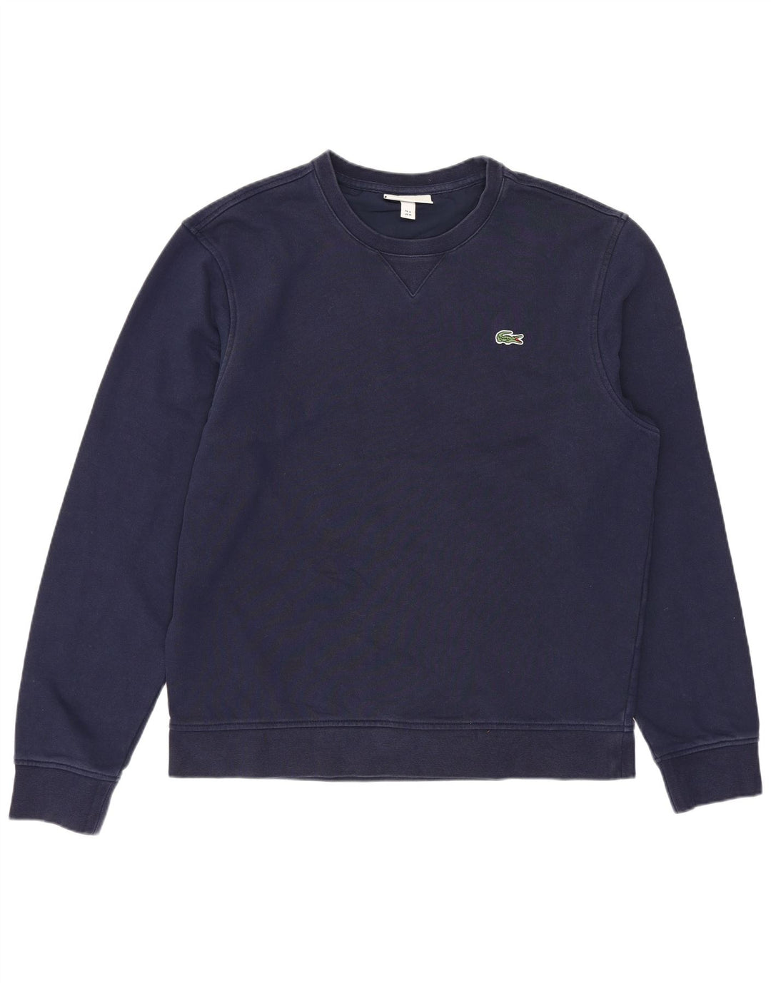 LACOSTE Homme Sweatshirt Jumper Taille 4 Moyen Bleu Marine Coton