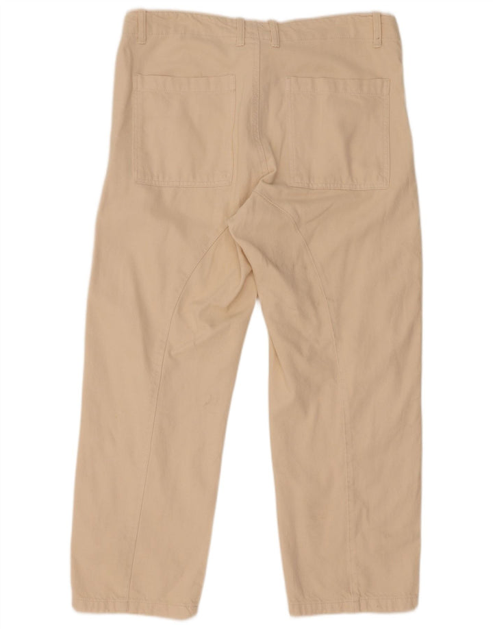 Zara Femme Jean Droit Large W30 L27 Beige