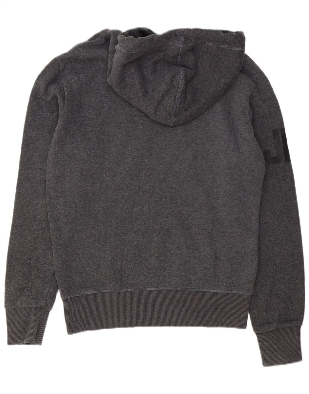 Superdry Pull à capuche graphique pour homme en coton gris petit