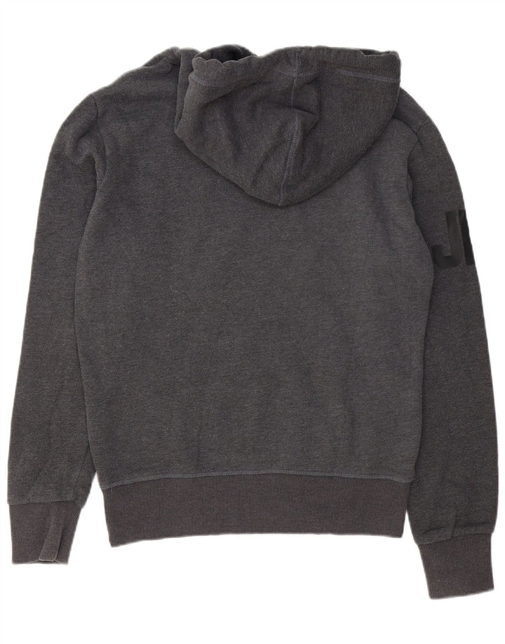 Superdry Pull à capuche graphique pour homme en coton gris petit