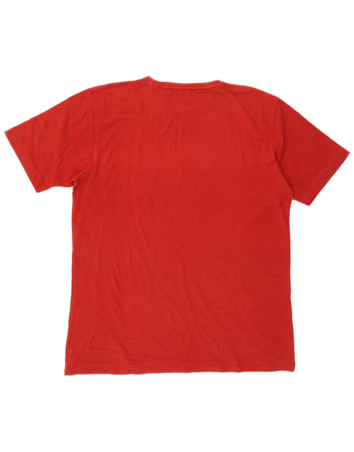Kappa T-Shirt Homme Top XL Rouge Coton