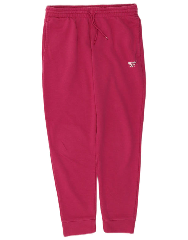 Reebok Pantalon de survêtement pour femme Joggers UK 8/10 Petit Rose Coton