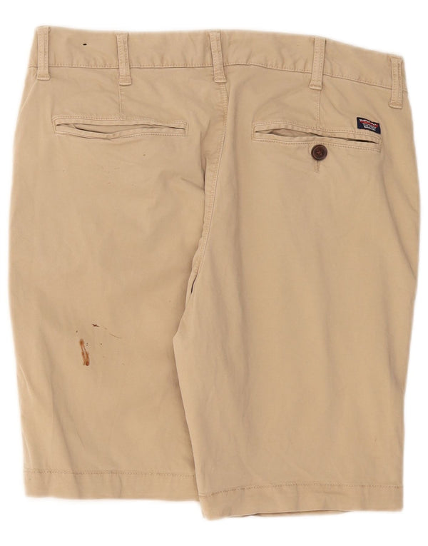 Superdry Mens Chino Shorts W32 Medium Beige Cotton