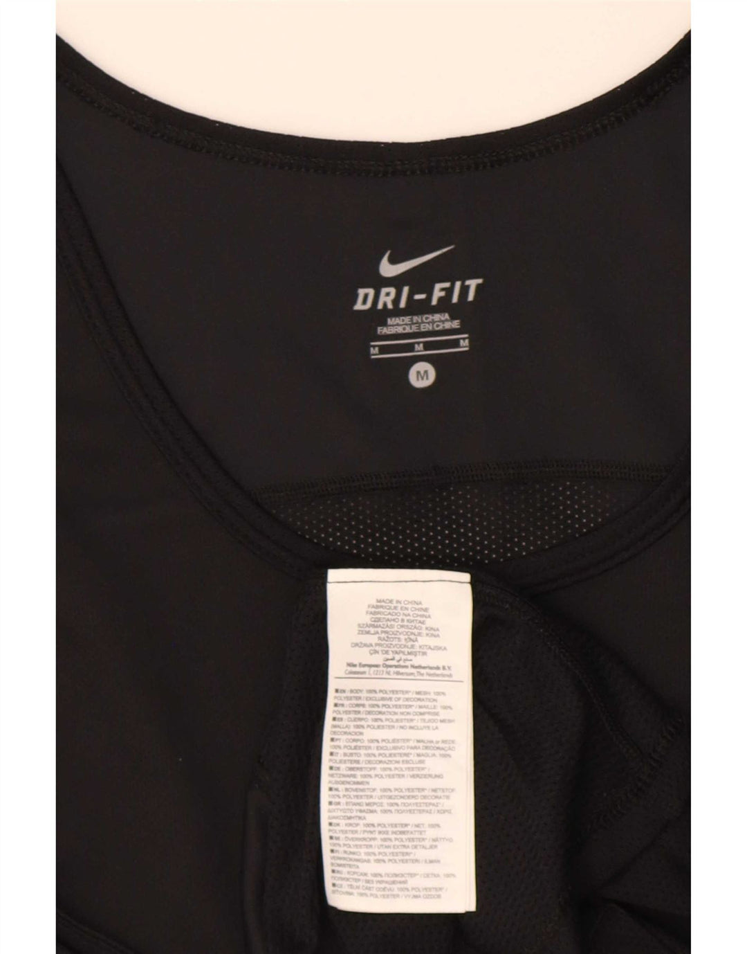 Nike Hommes Dri Fit Débardeur Noir Moyen Polyester