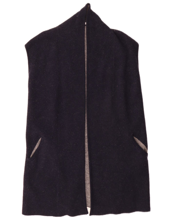 Laura Ashley Pull cardigan sans manches pour femme UK 14 Large Bleu marine