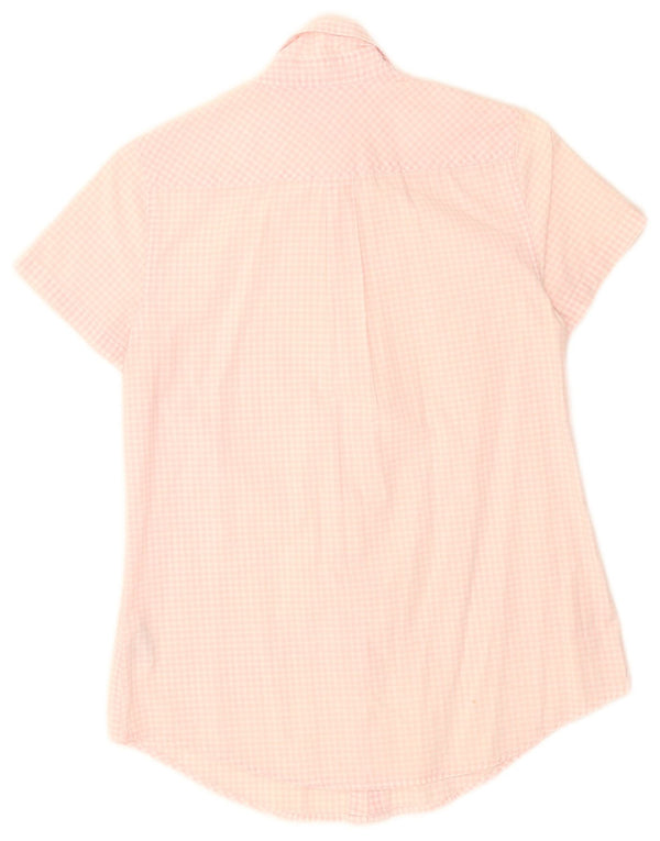 Tommy Hilfiger Chemise à manches courtes pour femme US 4 Petit vichy rose