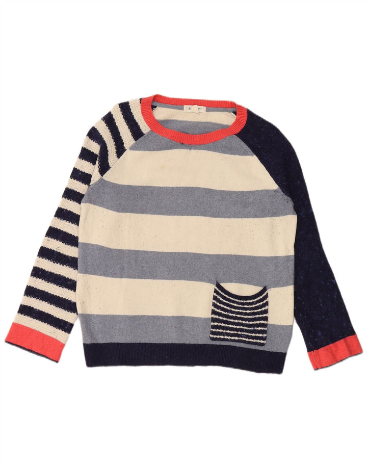 WHITE STUFF Pull à col bateau pour femme UK 12 Medium Multicolore