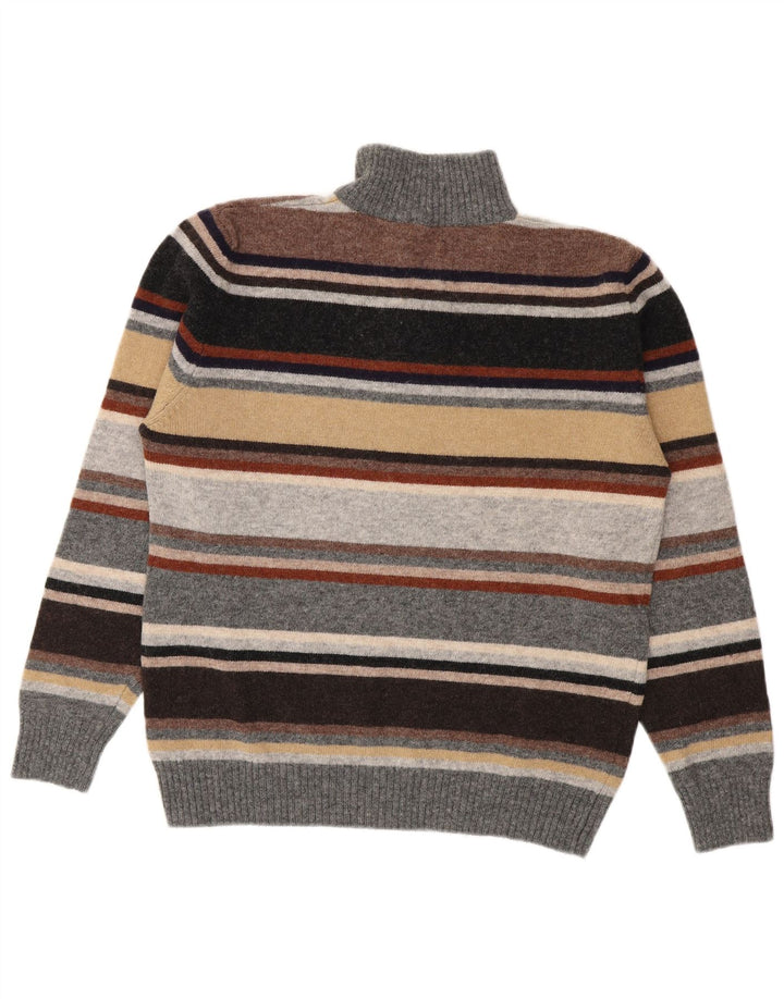 Brooksfield Pull col zippé pour homme IT 50 Medium multicolore rayé