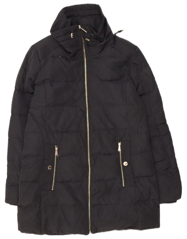 Michael Kors Manteau rembourré surdimensionné pour femme UK 10 Petit Noir Polyester
