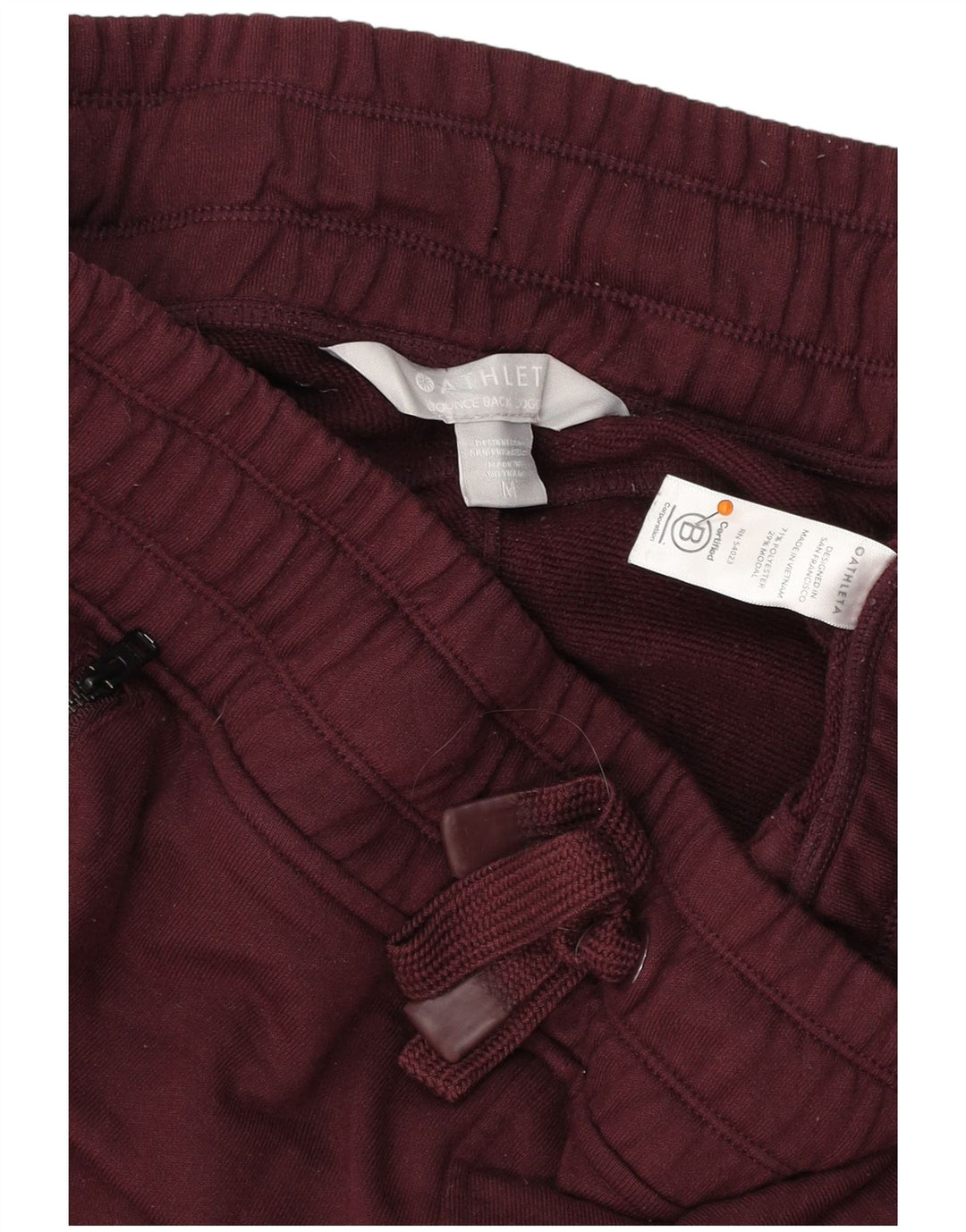 ATHLETA Pantalon de survêtement pour femme Joggers UK 14 Polyester bordeaux moyen