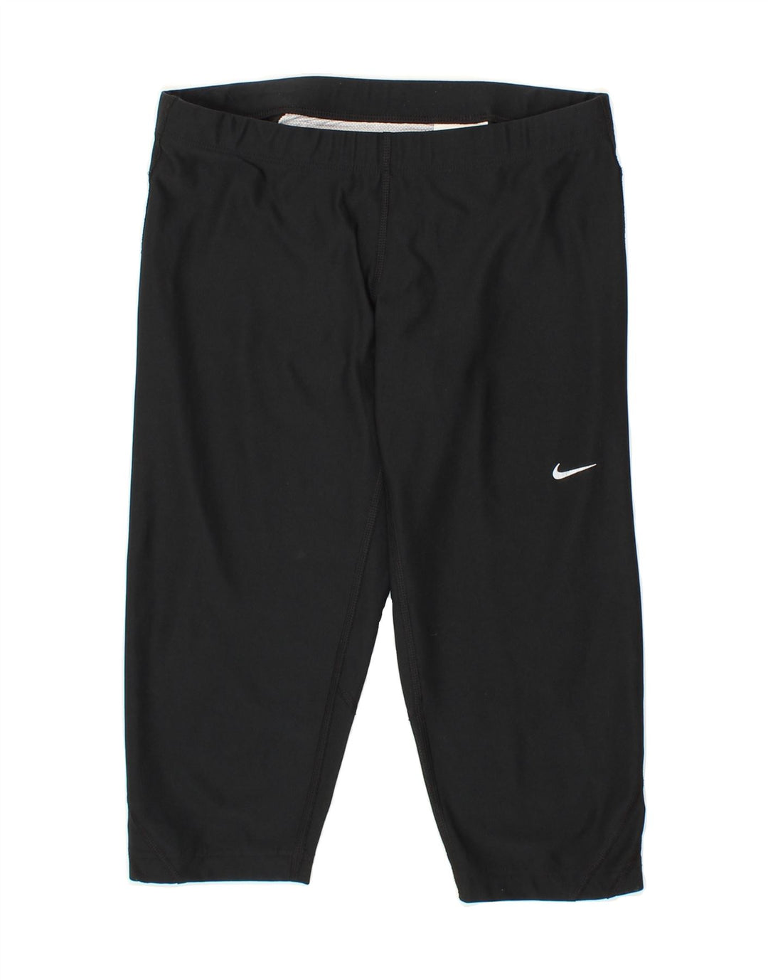 NIKE Womens Dri Fit Capri Leggings UK 10 Small Black Polyester Vintage Nike and Second-Hand Nike from Messina Hembry 