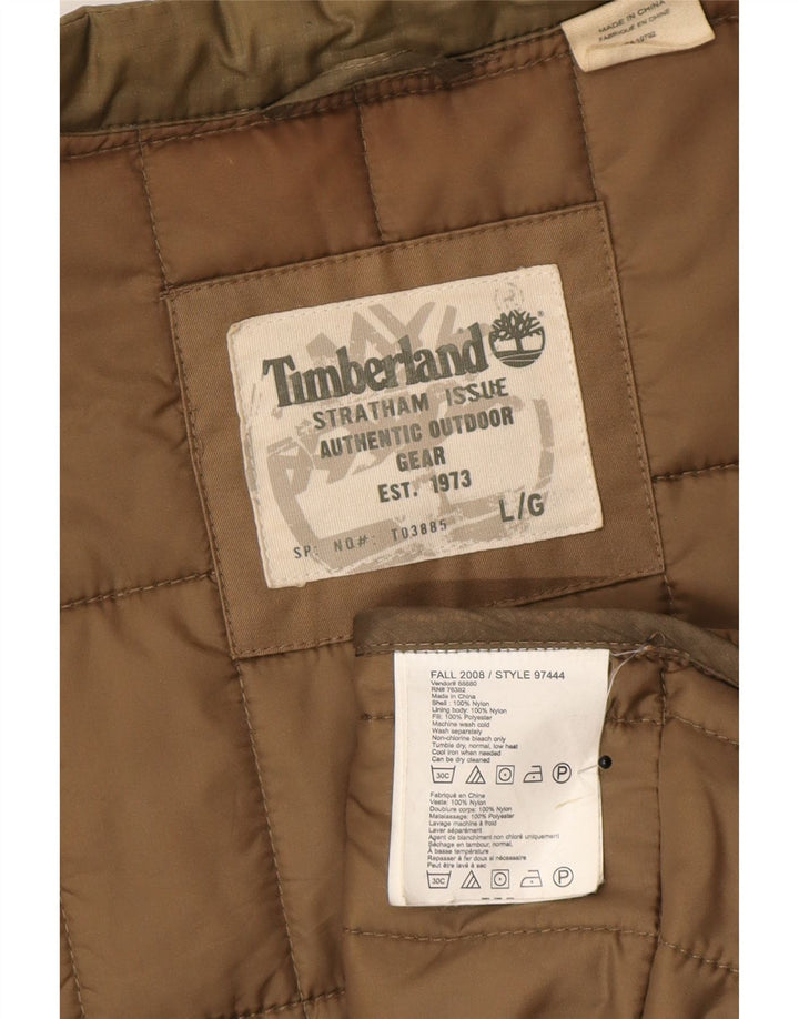 Timberland Gilet rembourré pour homme UK 40 Large Kaki