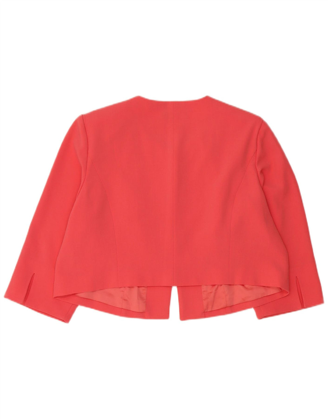 JOANNA HOPE Veste blazer ouverte à manches 3/4 pour femme UK 14 Rouge moyen