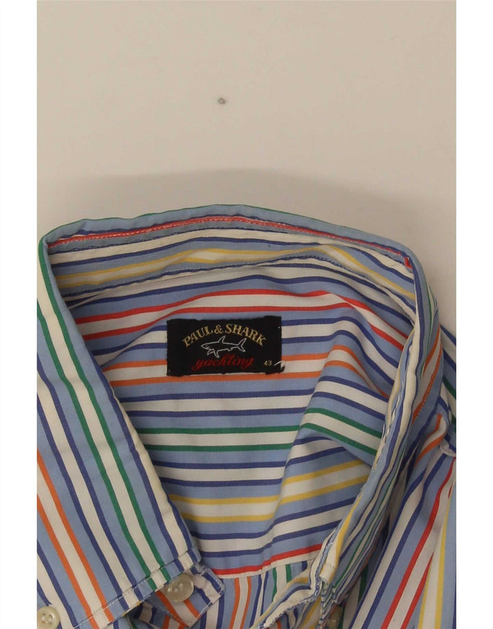 Paul & Shark Chemise Yachting Homme Taille 43 Large Rayé Multicolore