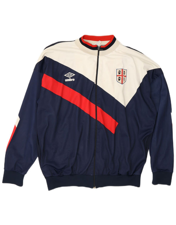 Umbro Veste de Survêtement Cagliari 1990-1991 Homme Bleu Marine Taille L