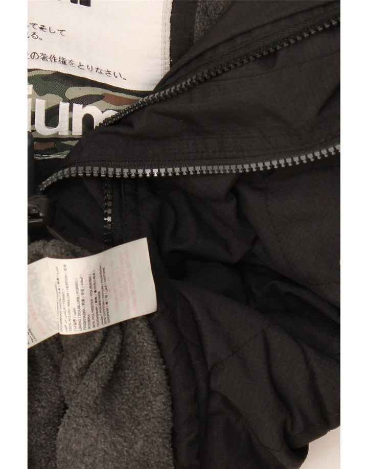 Superdry Veste coupe-vent à capuche pour hommes UK 38 Medium Noir Polyester