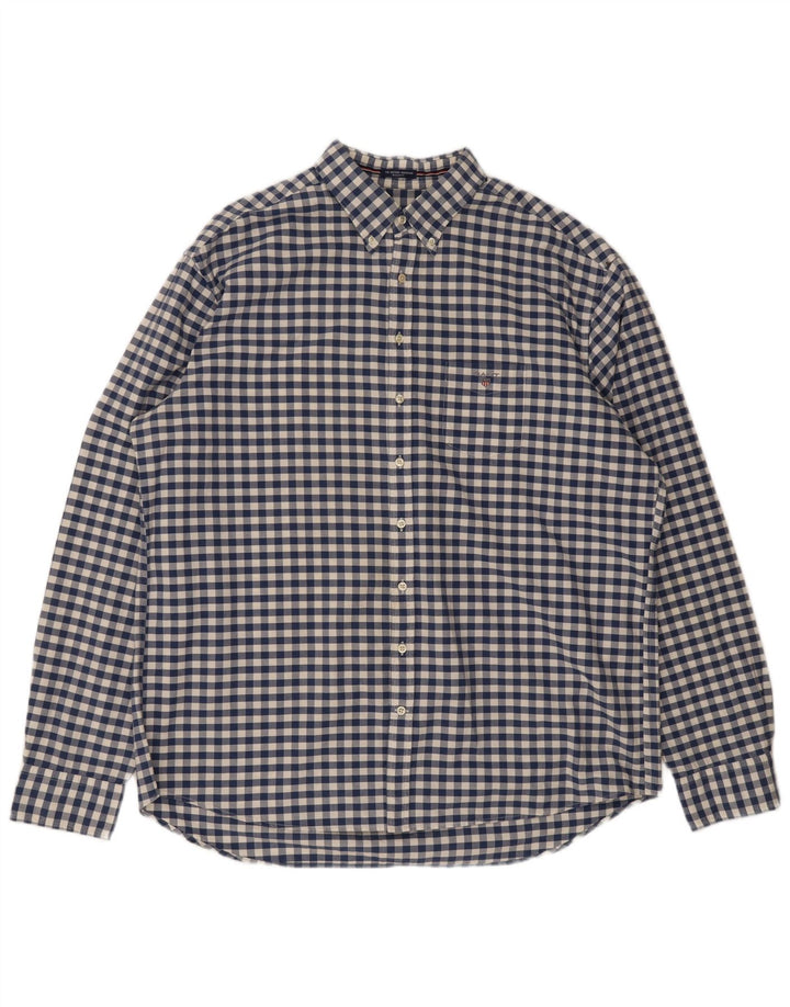 Gant Chemise Regular Fit Homme 3XL Bleu Vichy Coton