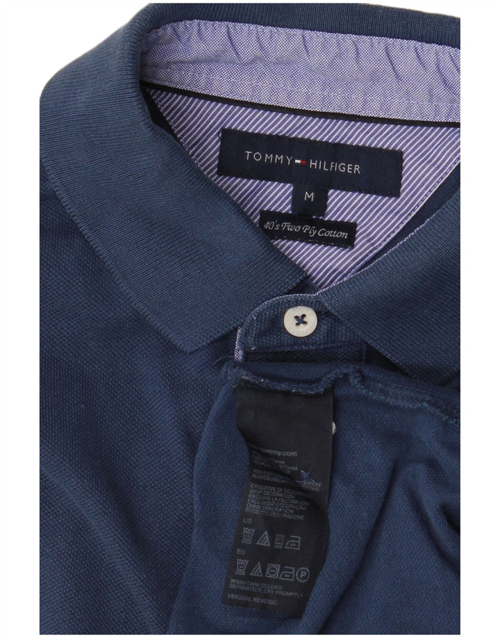 TOMMY HILFIGER Polo Homme Bleu Marine Moyen Coton