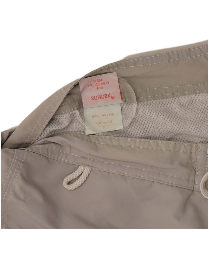 Sundek Short de bain homme grand nylon rayé gris