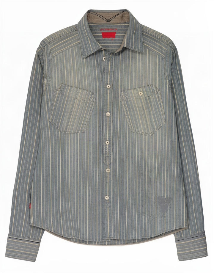 Levi's Chemise Homme Bleu Moyen Rayé Coton