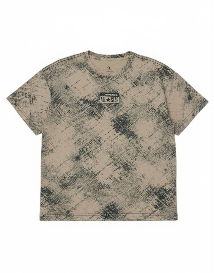 Converse T-shirt graphique pour garçon 12-13 ans Grand carreaux blanc cassé