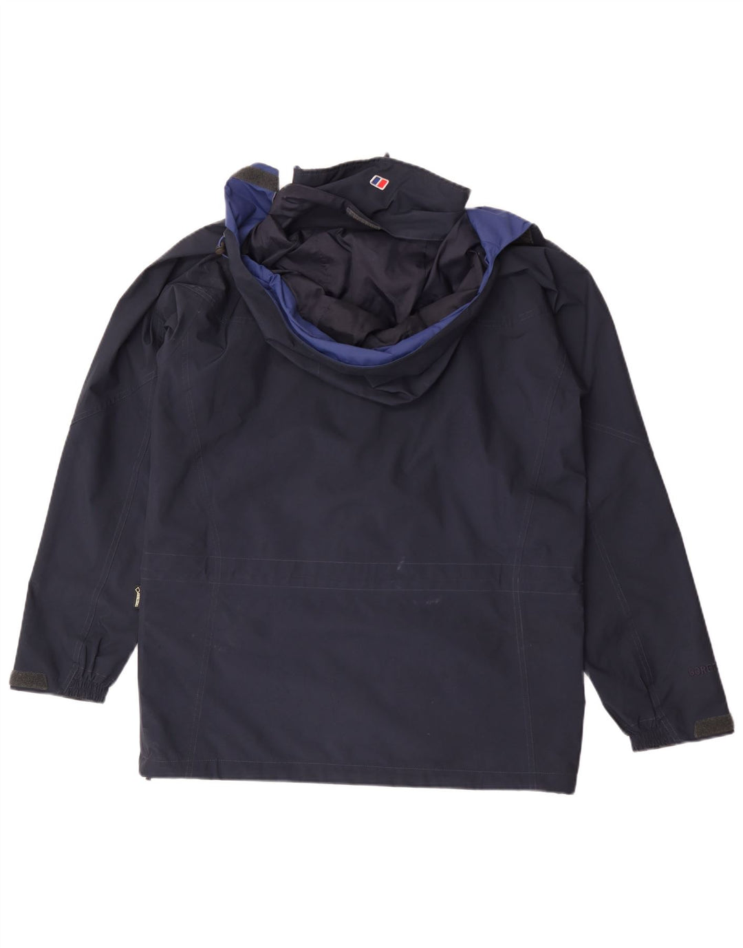Berghaus Veste de pluie à capuche pour homme UK 38 Bleu marine moyen Polyester