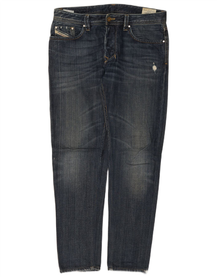 DIESEL Jean slim Larkee femme effet vieilli W32 L32 coton bleu