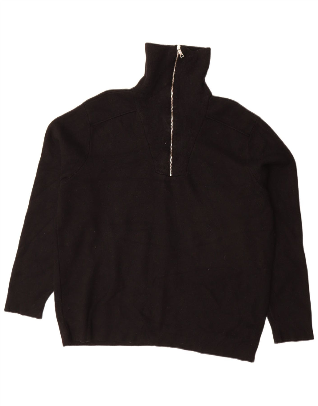 Zara Homme Pull Col Zippé XL Noir Viscose