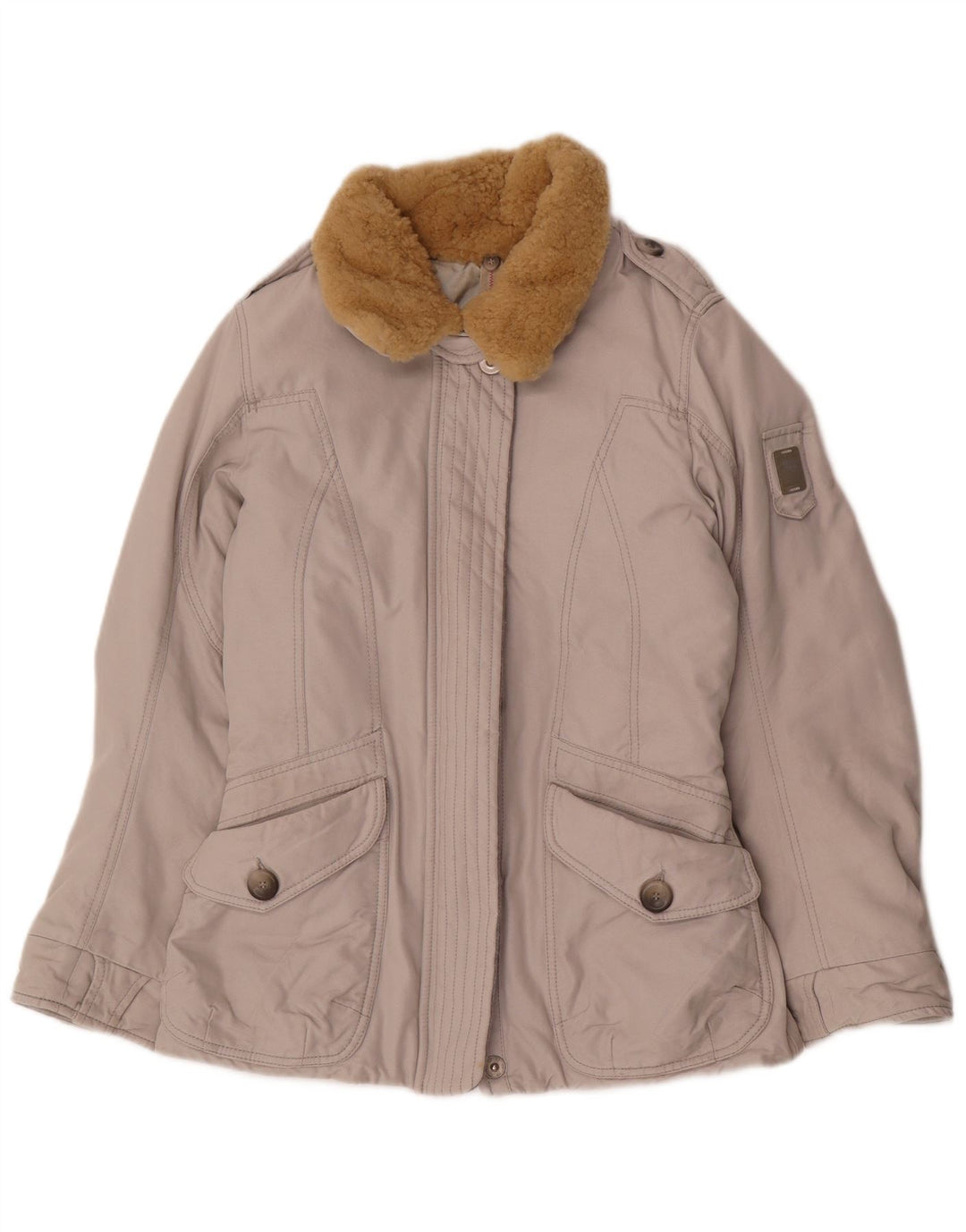 Think Pink Veste rembourrée pour femme UK 12 Polypropylène gris moyen