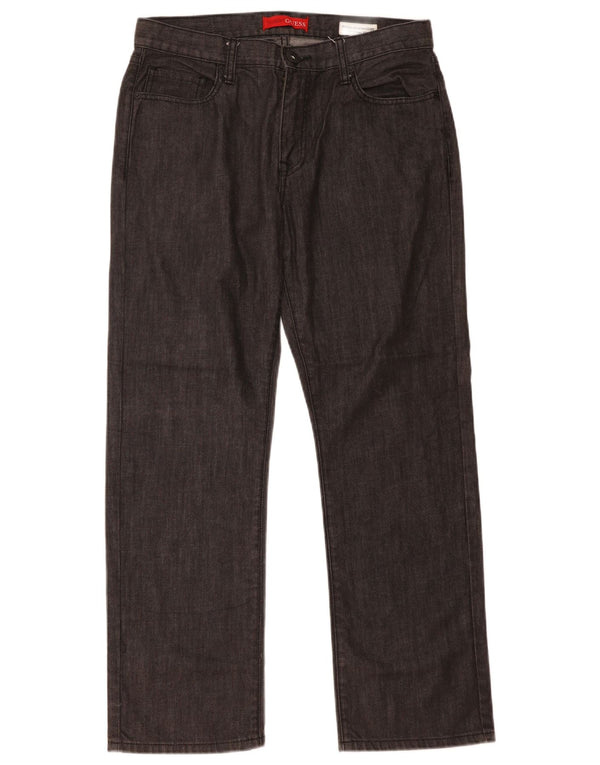 Guess Jean droit homme W33 L30 gris coton