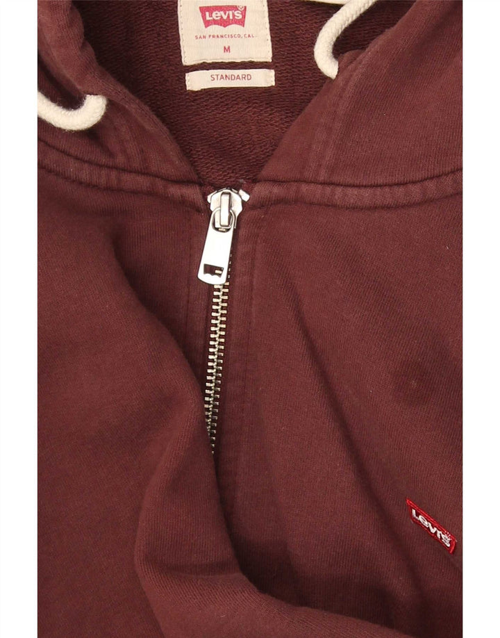 Levi's Sweat à Capuche Standard Zip Homme Bordeaux Coton