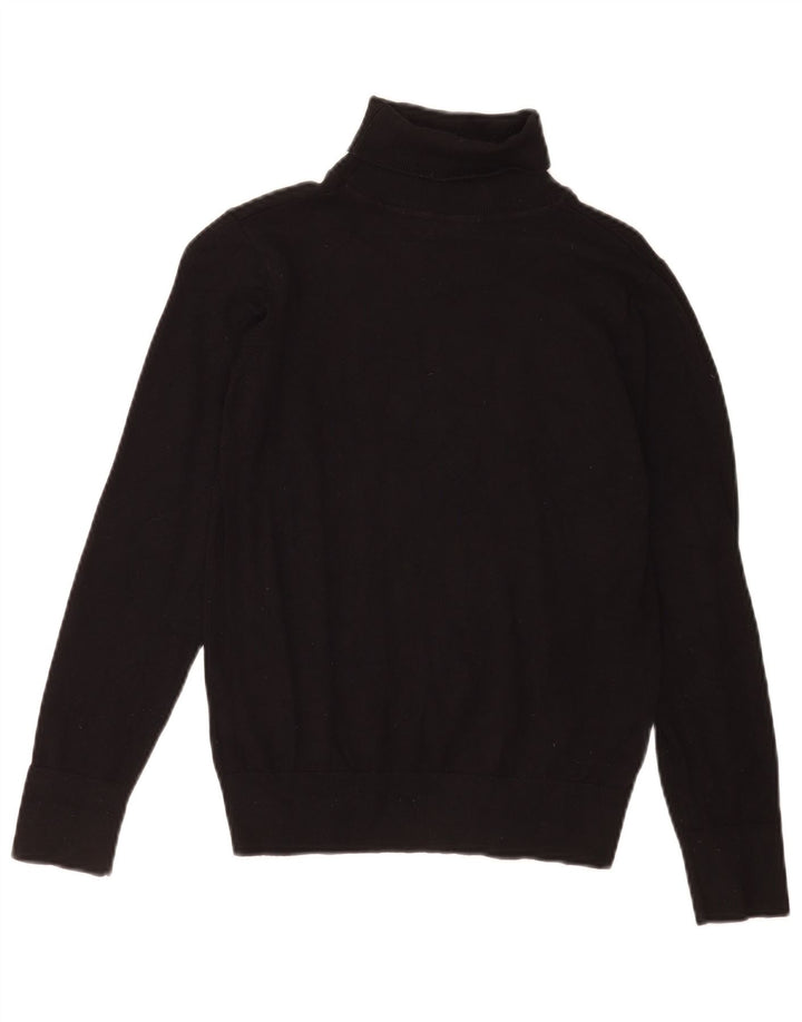 Oasis Pull col roulé pour femme UK 10 Small Noir Viscose