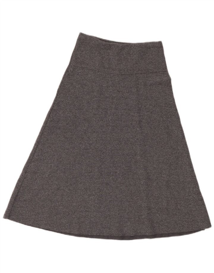 Zara Femme Jupe Trapèze Taille Haute Petit W26 Gris Polyester