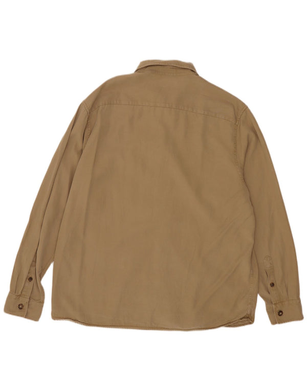 Ted Baker Chemise Homme Taille 4 Large Beige Lyocell