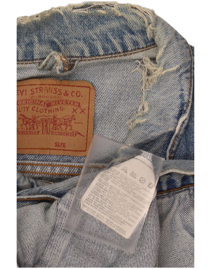 LEVI'S Veste en Jean Homme UK 42 XL Bleu Coton