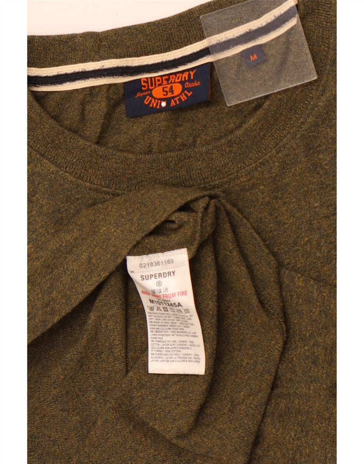 SUPERDRY T-Shirt Homme Kaki Moyen Coton
