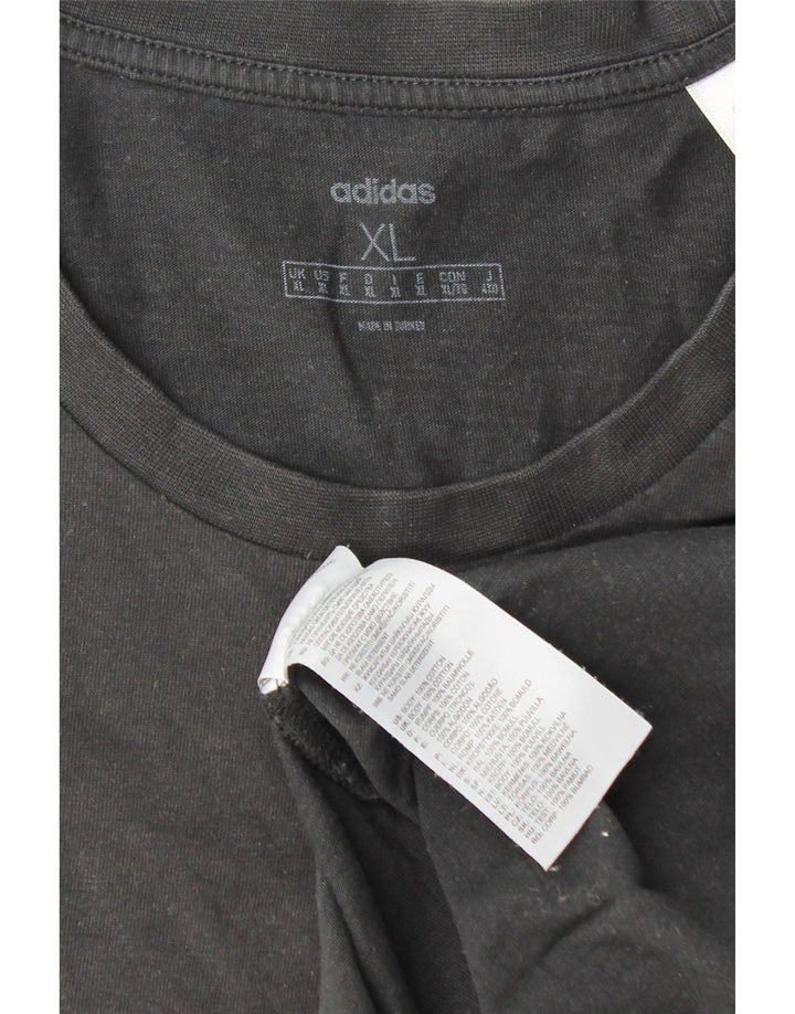 ADIDAS T-Shirt Homme Top XL Noir Coton
