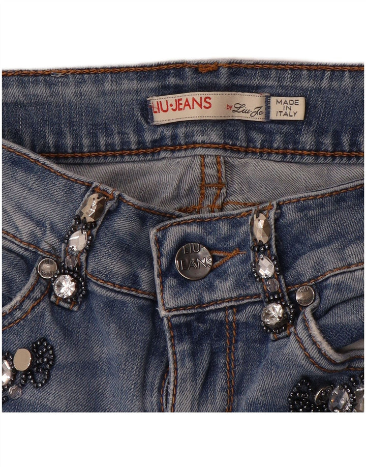 Liu Jo Jean droit effet vieilli pour femme W26 L27 Bleu