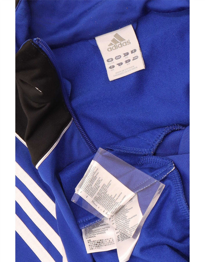 Adidas Veste de survêtement pour homme UK 42/44 Large Bleu Colorblock Polyester