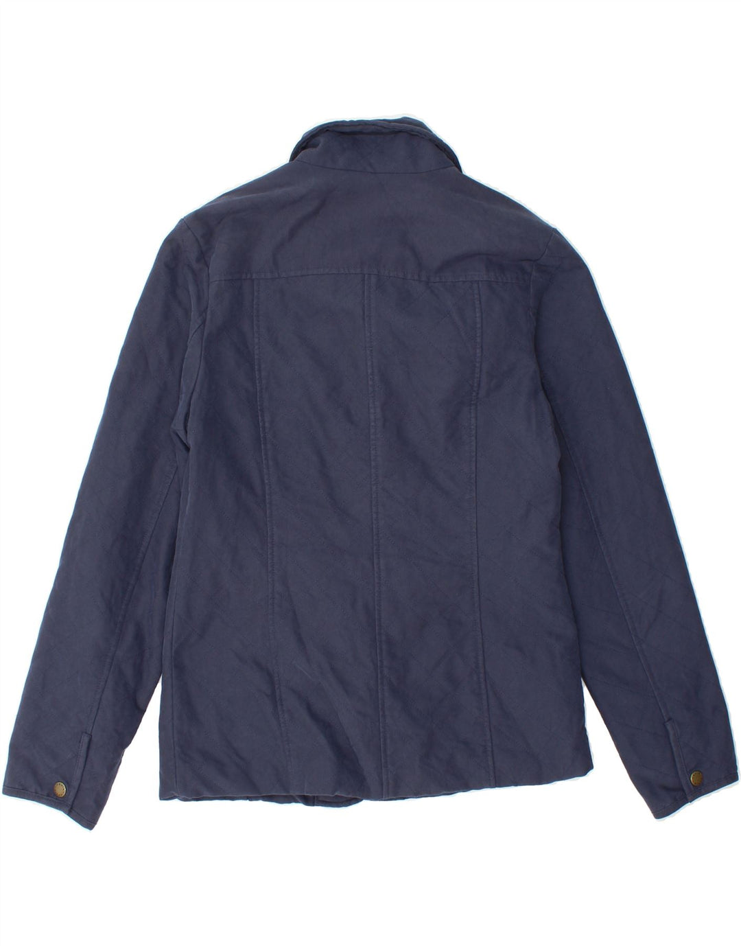 ORVIS Womens Quilted Jacket UK 10 Small Navy Blue Polyester Vintage Orvis and Second-Hand Orvis from Messina Hembry 