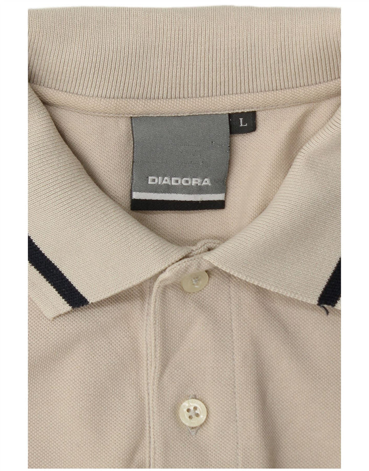 DIADORA Polo Homme Grand Blanc Coton